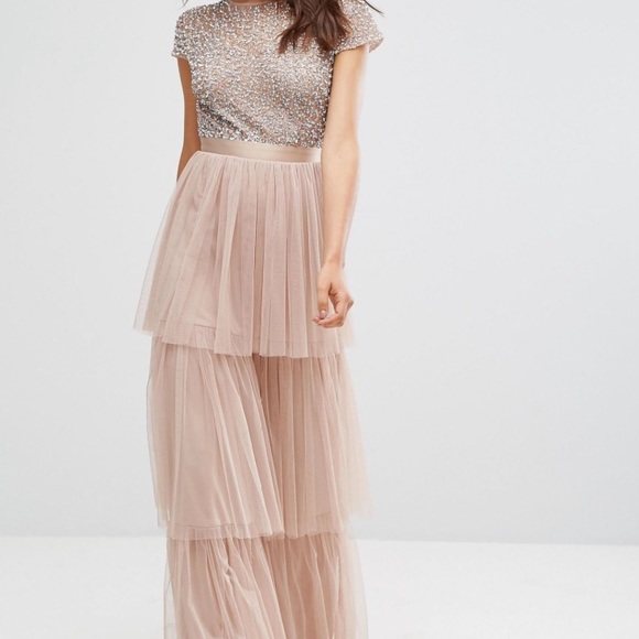 maya cape maxi dress